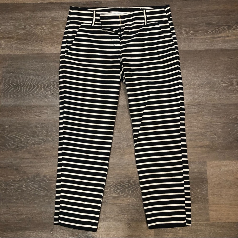 EUC loft dress trousers striped
